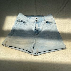 Kiss This High Rise Denim Shorts